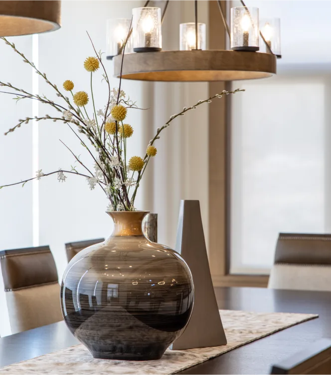 Vase with a plant